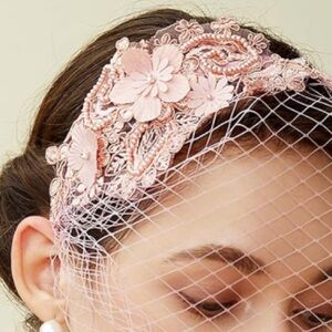 Nude Pink Fascinator Kentucky Derby Hat